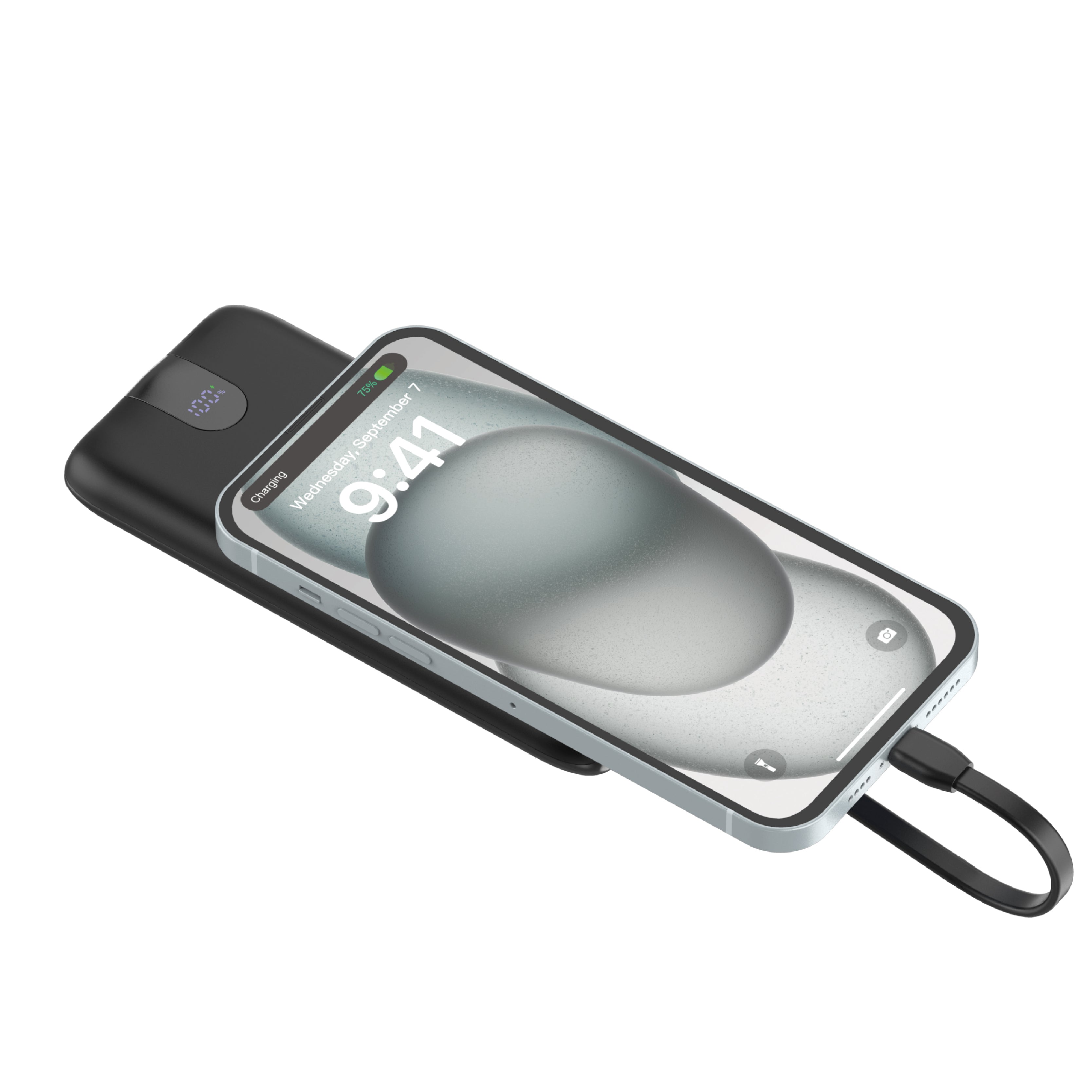 LZEL Quadra Energia Y Station 10000mAh Charging Station Built In Cable Lightning And Type-C | Black LZEL Quadra Energia Y Station 10000mAh Charging Station Built In Cable Lightning And Type-C | Black